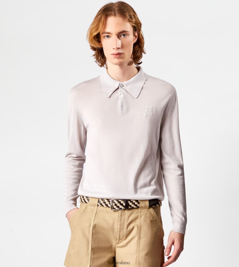 uominigrigio Tod's Polo in misto cashmere P66X8B1093