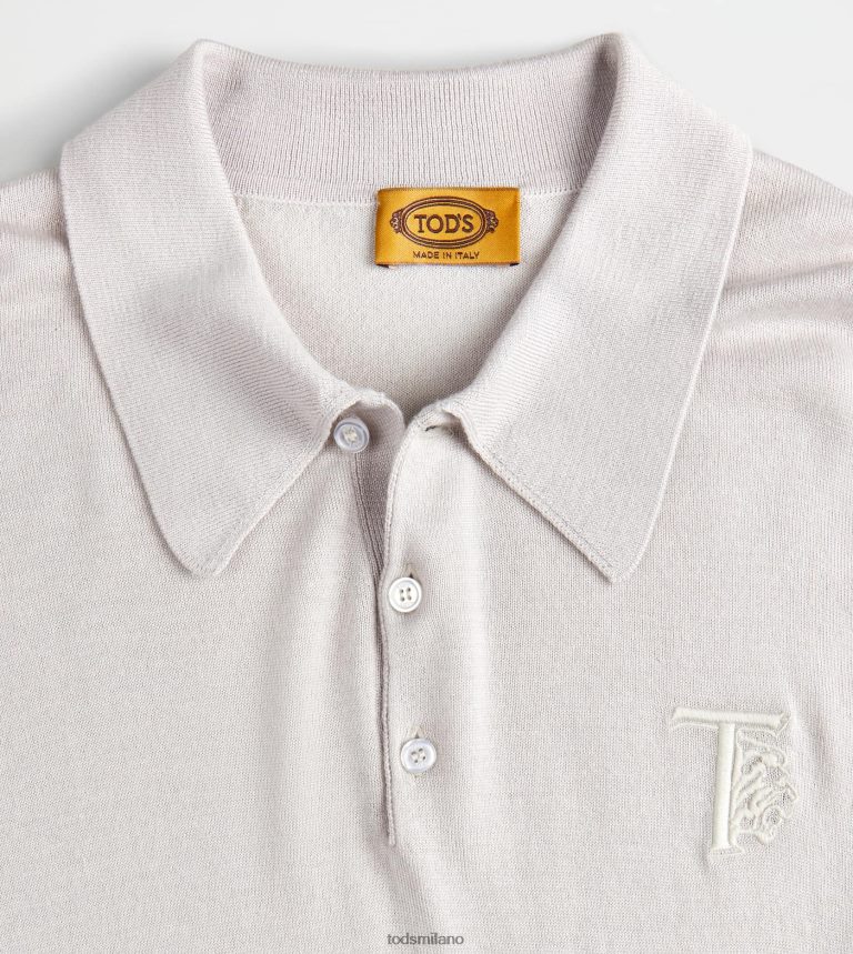 uominigrigio Tod's Polo in misto cashmere P66X8B1093