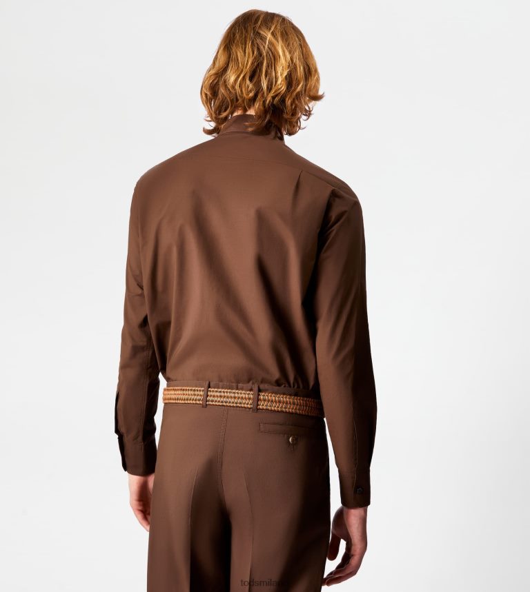 uominimarrone Tod's camicia P66X8B1111