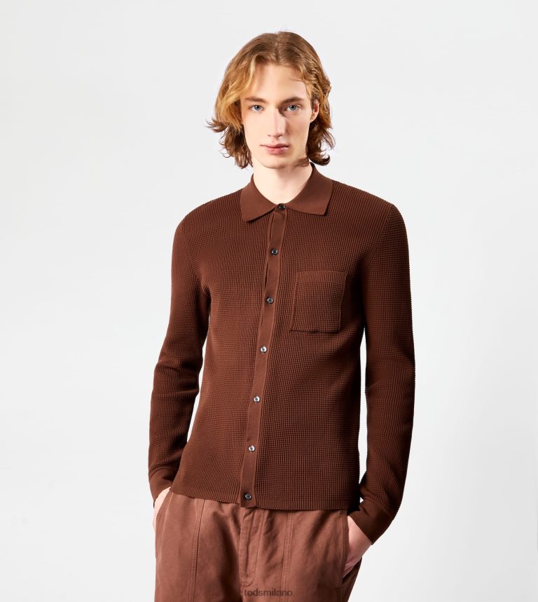 uominimarrone Tod's camicia in maglia P66X8B1109