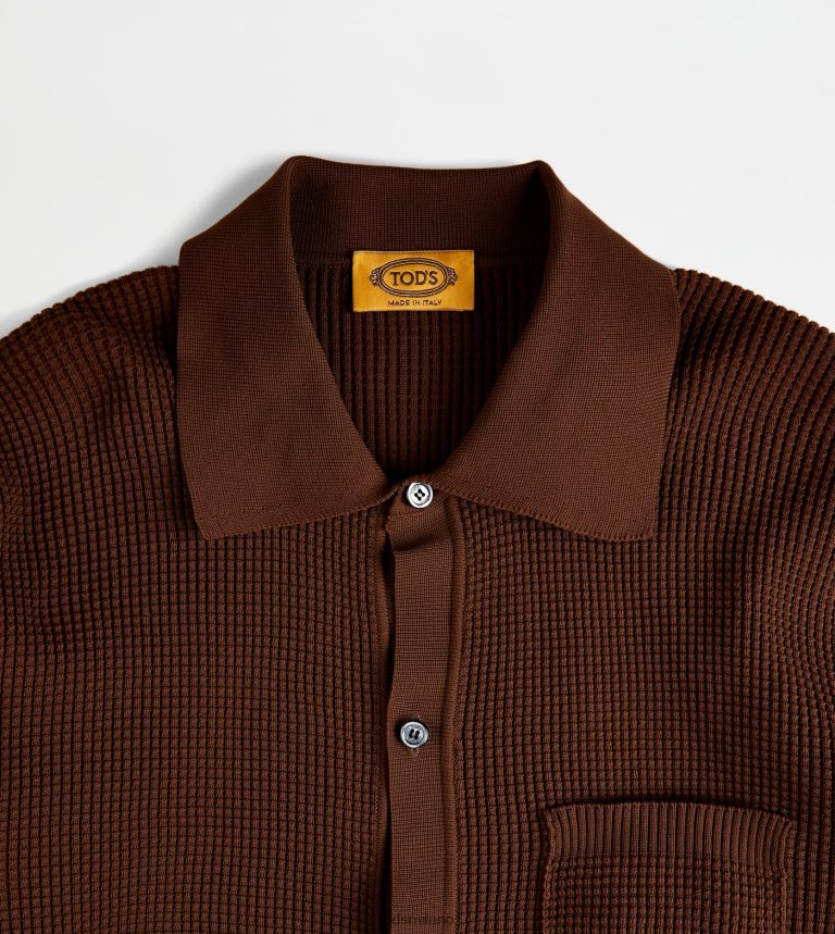 uominimarrone Tod's camicia in maglia P66X8B1109