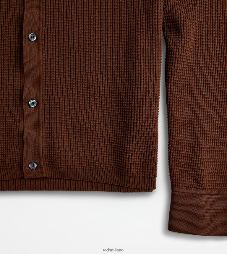 uominimarrone Tod's camicia in maglia P66X8B1109