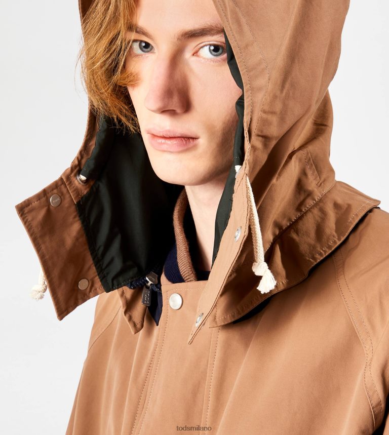 uominimarrone/blu Tod's parka a blocchi di colore P66X8B1098