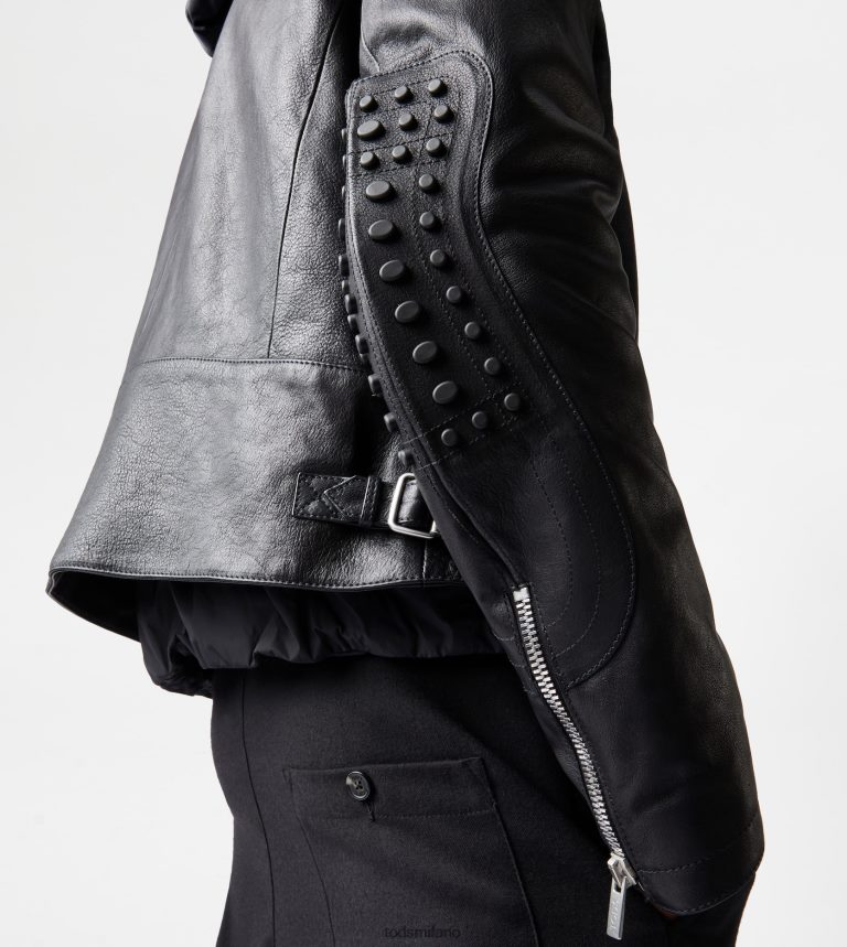 uomininero Tod's motociclista in pelle P66X8B1130