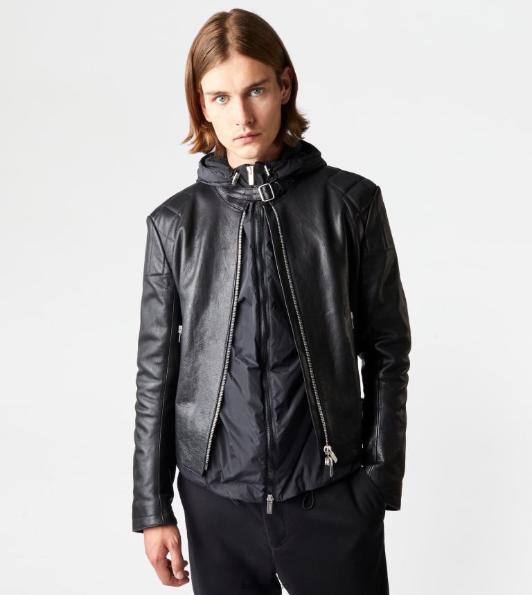 uomininero Tod's motociclista in pelle P66X8B1130