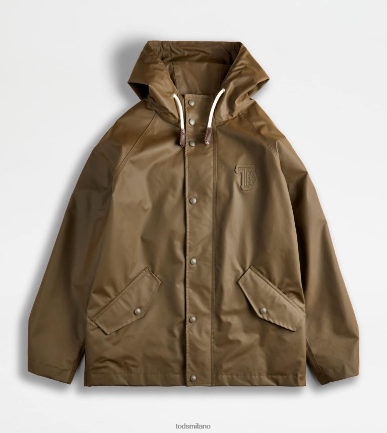 uominiverde Tod's parka gommato P66X8B1097
