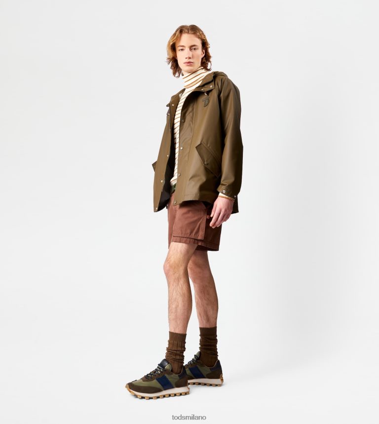 uominiverde Tod's parka gommato P66X8B1097