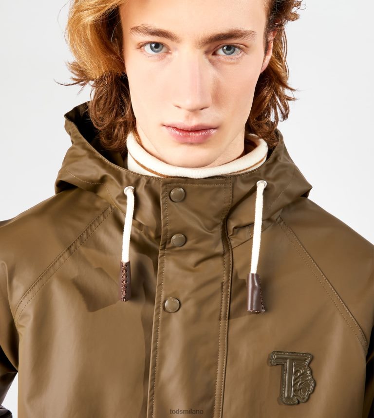 uominiverde Tod's parka gommato P66X8B1097