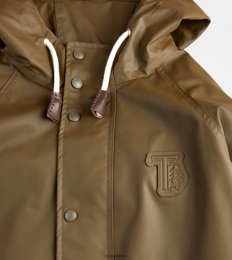 uominiverde Tod's parka gommato P66X8B1097