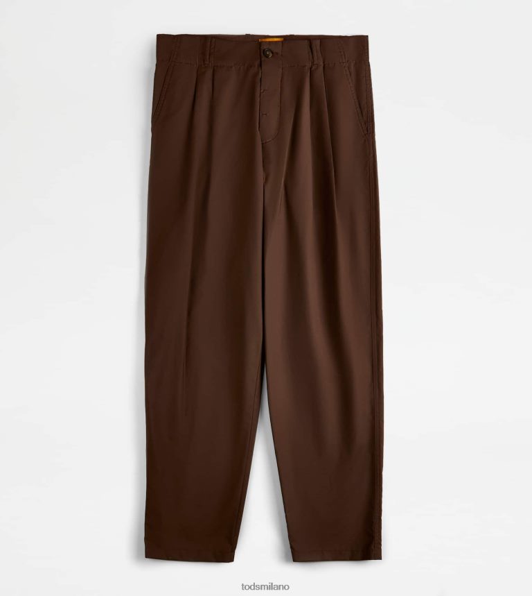 uominimarrone Tod's pantaloni di carota P66X8B1117