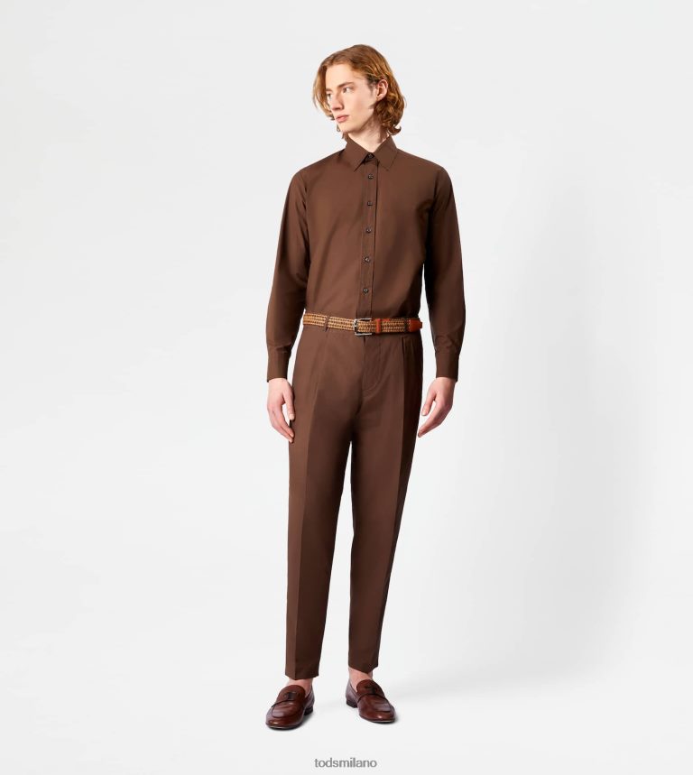 uominimarrone Tod's pantaloni di carota P66X8B1117
