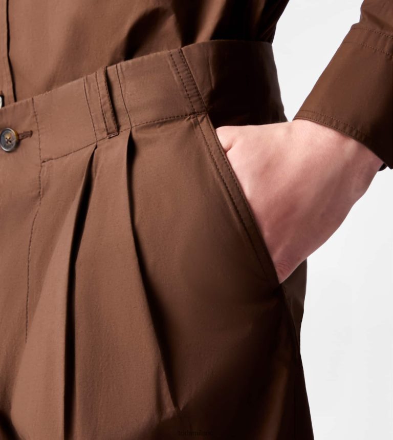 uominimarrone Tod's pantaloni di carota P66X8B1117