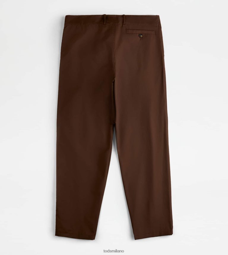 uominimarrone Tod's pantaloni di carota P66X8B1117