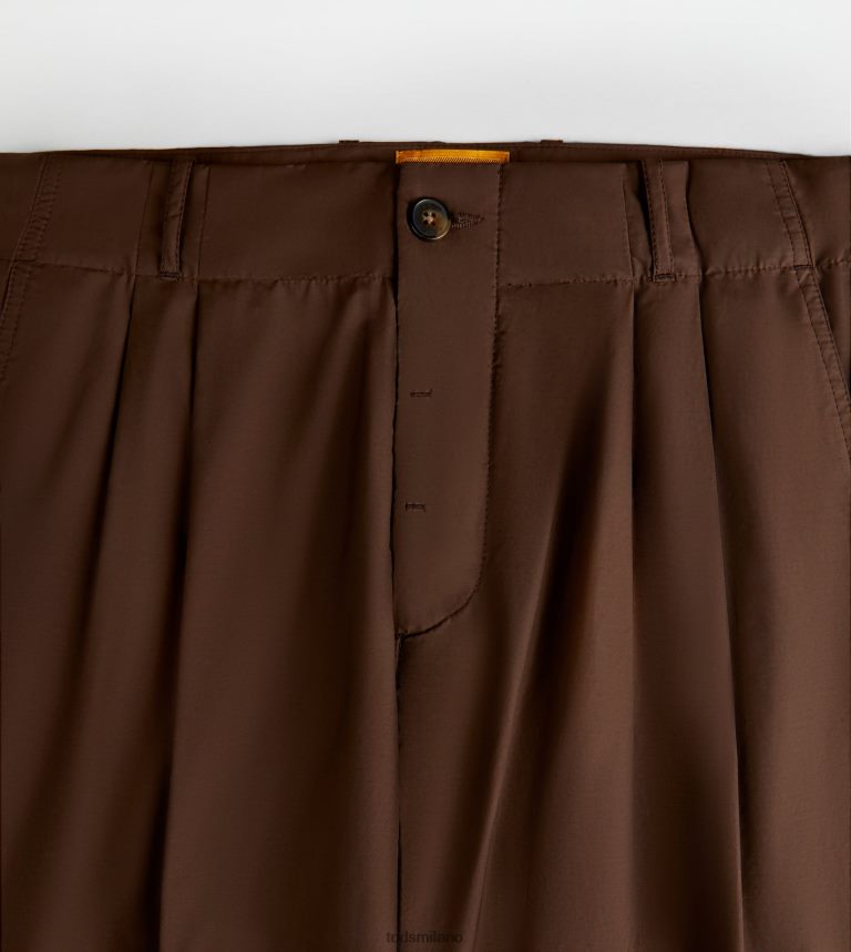 uominimarrone Tod's pantaloni di carota P66X8B1117