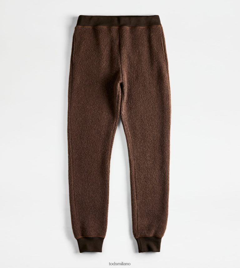 uominimarrone Tod's pantaloni in misto cashmere P66X8B1133
