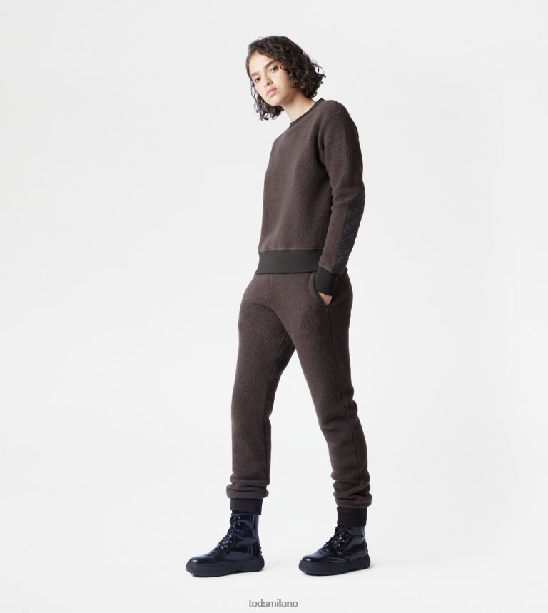 uominimarrone Tod's pantaloni in misto cashmere P66X8B1133