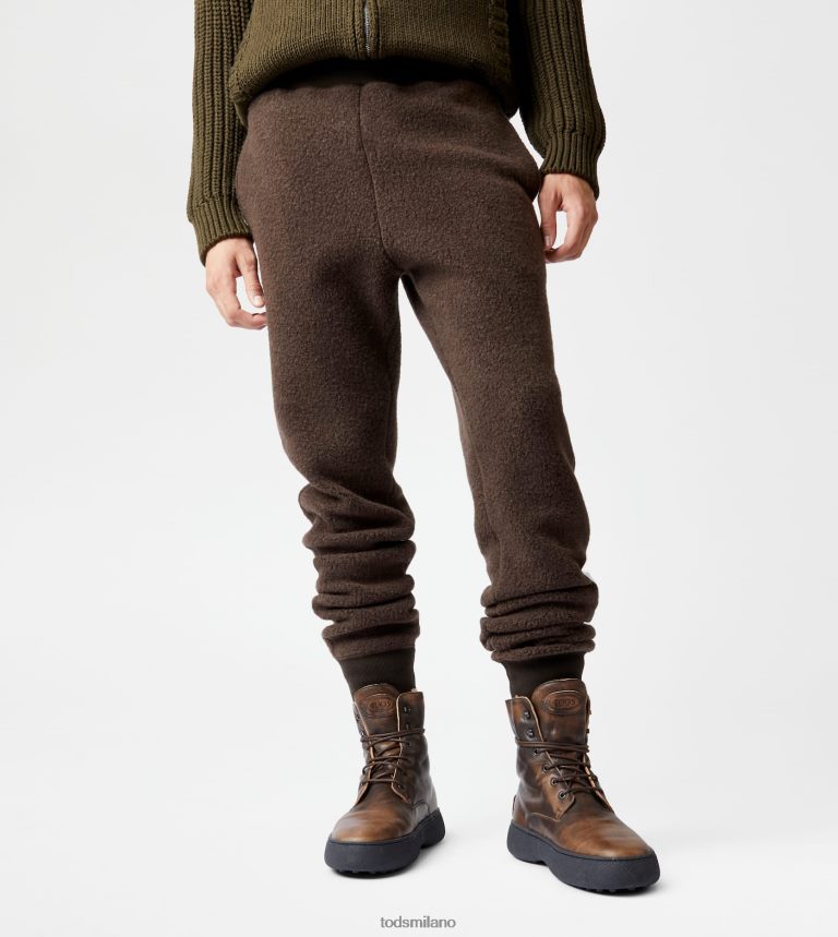 uominimarrone Tod's pantaloni in misto cashmere P66X8B1133