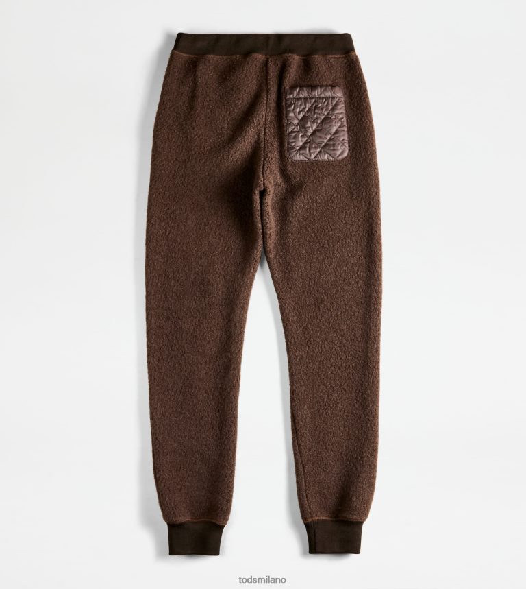 uominimarrone Tod's pantaloni in misto cashmere P66X8B1133