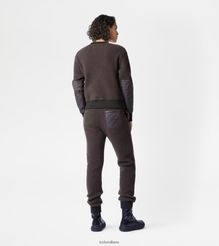 uominimarrone Tod's pantaloni in misto cashmere P66X8B1133